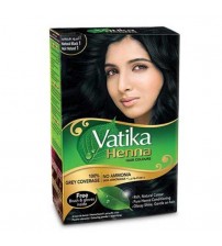 Henna Natural Black Hair Colour Dye Powder - 6 Sachets 10g Each